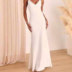 Lulus Infinite Glory White Maxi Dress - Size S